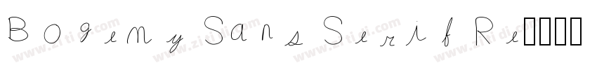 Bohemy Sans Serif Re字体转换